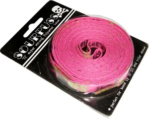 66003 Ramones Pink  72" Shoelaces Boot Roller Skate Derby Laces Sourpuss Hey Ho - Picture 1 of 2