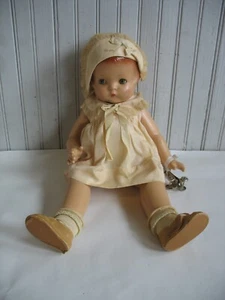 De colección Composición Effanbee Patsy Ann Muñeca 19” Ojos Dormir Conjunto Patines sobre Ruedas - Imagen 1 de 15