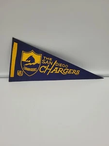 Vintage NFL SAN DIEGO CHARGERS 12IN Mini Felt Pennant RARE - Picture 1 of 7