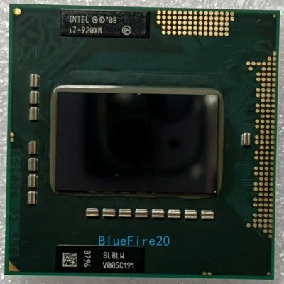 Intel Core i7-920XM 2.0GHz Quad Core 8M SLBLW Socket G1 CPU Processor i7-920XM - Image 1 of 4