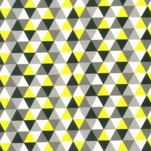 SALE 100% Cotton Fabric Nutex Modern Garden Triangles - Picture 1 of 1