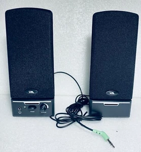 Open Box - Cyber Acoustics CA-2014 Multimedia Desktop/Computer Speakers, Black - Photo 1/16