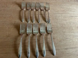 Oneida Träumerei Adel Teller Gabel Salatgabeln 11er Set Vintage Besteck 6-1/8" - Bild 1 von 16