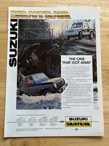 Vintage 1987 Suzuki Santana SJ410 Automotive Original Advert Advertising - Picture 1 of 1