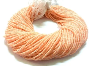 10 Strand Skin Pink Pearl Chid Rondelle Smooth 2-2.5mm Pearl Chid Beads 12"inch - Picture 1 of 10
