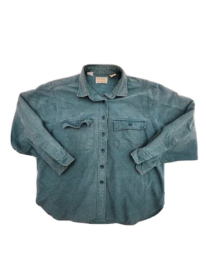 L.L Bean Size 14 Mens Blue Teal Button Down 100% Cotton Collared Shirt - Image 1 of 4