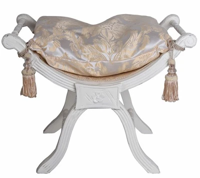 Sitzhocker Barock Ottoman Hocker Antik Sitzgondel Sitzbank Hockerbank Schemel - Bild 1 von 3