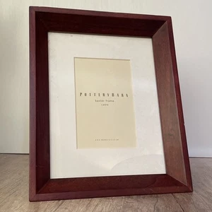 Pottery Barn Baxter Wood 8 x 10 4 x 6 Matted Picture Photo Frame As Shown - Picture 1 of 16