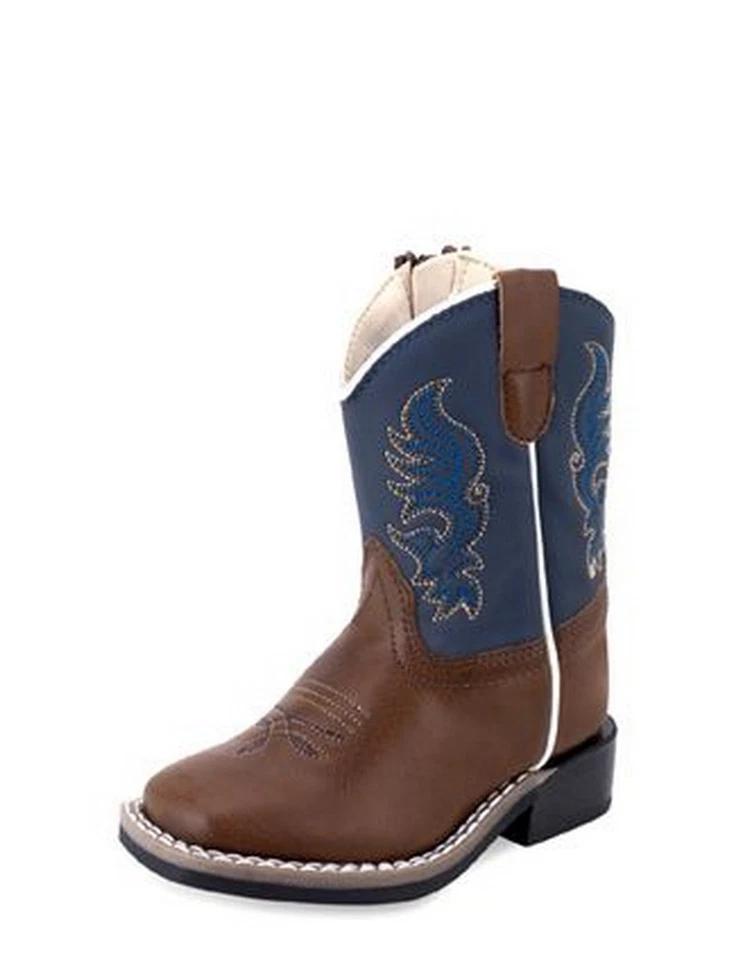Botas Old West Western Niño Cremallera Suela TPR Azul Medianoche VB1094 Foto 1 de 1