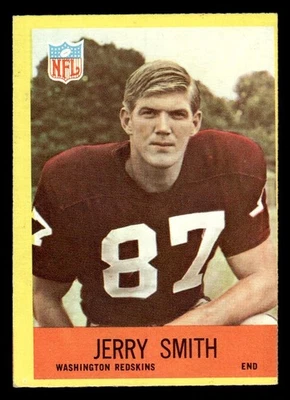 1967 PHILADELPHIA JERRY SMITH 189 VG-EX RC FOOTBALL WASHINGTON REDSKINS - Image 1 of 2