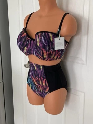 Parte inferior de bikini Panache XS Tallulah cintura alta SW0747 NUEVO CON ETIQUETAS Foto 1 de 4