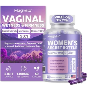 Crema hidratante vaginal Kacip Fatimah 1.000 mg y Manjakni 200 mg para mujer 60 cápsulas - Imagen 1 de 7