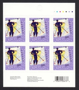 CHRISTMAS =  SKIING = BOOKLET of 6 stamps MNH Canada 2006 #2186a (BK339) - Picture 1 of 2