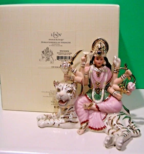 LENOX DURGA -- -- -- DIOSA DE LA FUERZA Escultura -- Tigre Hindú -- -- NUEVO en CAJA - Imagen 1 de 5