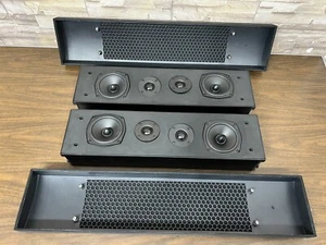 Artison Sketch ST-LCR Flat Panel Theater Speakers PAIR+2 Fabric Grilles Covers#2 - Picture 1 of 15