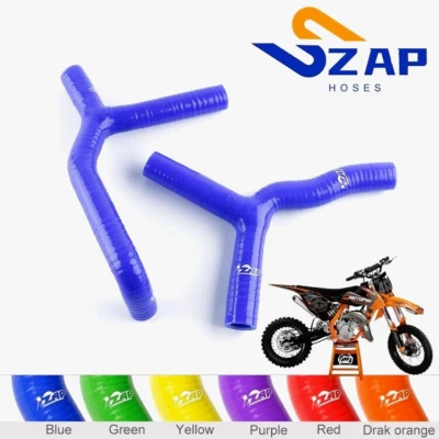 Manguera de radiador de silicona para KTM 85SX 85 SX 2003-2008 2004 2005 2006 2007 azul ZAP Foto 1 de 4