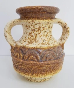 Austrian Mid Century Handled Vase - Marked Austria 4467-18 or 78 Brown 18cm High - Picture 1 of 17