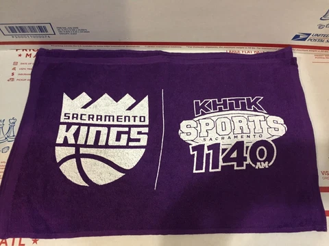 x3 NBA Sacramento Kings KHTK Radio 1140AM LOGO Sports Towel SGA Stadium Giveaway Cover