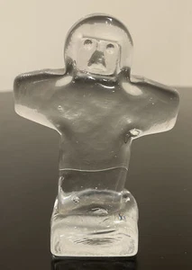 Rare Kosta Boda Erik Hoglund Glass Face Sculpture of Man Signed Dated - Picture 1 of 5