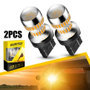 AUXITO 7440 7443 7444 Amber LED Turn Signal Blinker Light Bulbs No Hyper Flash - Picture 1 of 12