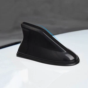 Black Shark Fin Car Roof Antenna Amplifier Radio Signal FM/AM Aerial Accessories - Picture 1 of 15