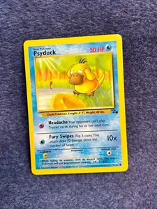 1999 Pokémon Psyduck #53/62 Fossil Unlimited WOTC - Picture 1 of 2