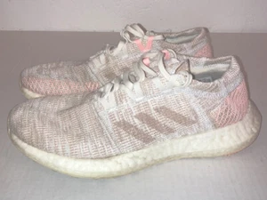 Scarpe da corsa Adidas Pureboost GO B42328 bianco rosa sneakers taglia 7 - Foto 1 di 10