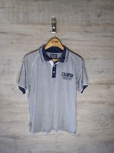 Champion Large Grey Vtg Mens Polo Shirt SRA - Picture 1 of 5