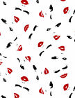 Beauty Glam Fabric BTY, Eyes and Lips Fashion Forward, CD1317, Cotton