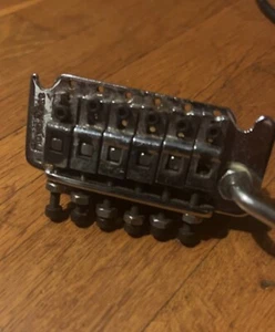 80s Floyd Rose FRT-3 Prototype Tremolo Bridge Chrome Fernandes  - Picture 1 of 5