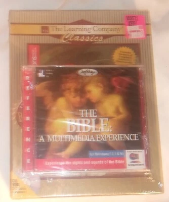 VINTAGE WINDOWS 95 CD ROM COMPLETE BIBLE MULTIMEDIA EXPERIENCE NEW SEALED - Image 1 of 3