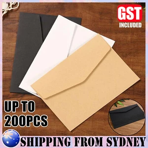 UP200X Mini Envelopes Small White Kraft Brown 82mm x 115mm Wedding RSVP Cards AU - Picture 1 of 15