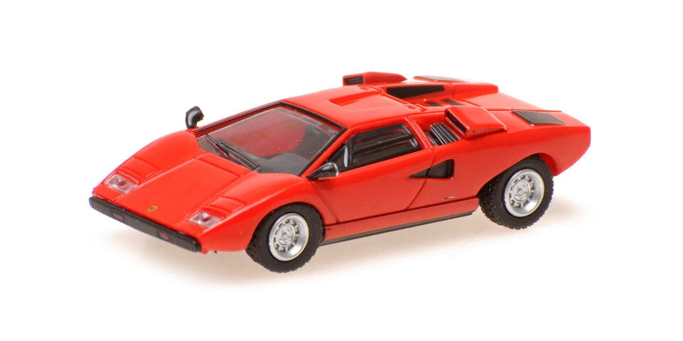 MINICHAMPS 870103120 Lamoghini Countach LP 400 1974 Rosso Ho 1:87 Nuovo - Immagine 1 di 1