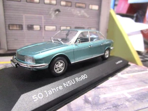 NSU Ro80 RO 80 Limousine Audi Dealer grün green met 1967 - 1977 Minichamps 1:43 - Imagen 1 de 5