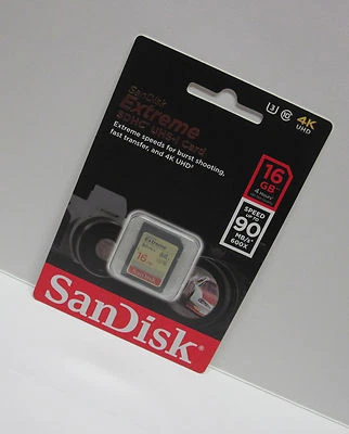 Sandisk 16G extreme C2 4K B700 HD SD card for Nikon DL24-500 DL18-50 B600 B500 - Image 1 of 3