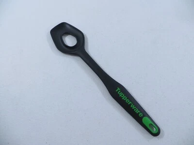 Cuchara para servir mezcladora Tupperware Flow Thru 12" plástico negro verde 6471A-4 Foto 1 de 4