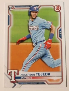 2021 Bowman ANDERSON TEJADA Base RC Rookie Card #33 Texas Rangers - Picture 1 of 2