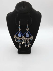 Orecchini goccia blu nuovi - Foto 1 di 1