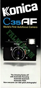 Vintage Konica Autofocus C35 AF Camera Brochure (6 pages) - Picture 1 of 1