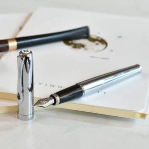 Diplomat Excellence A2 Fountain Pen - Chrome - Picture 1 of 9