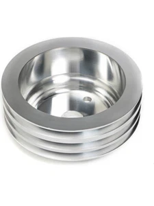 Trans-Dapt Crankshaft Pulley V-Belt 3 Groove 6.563 in Diameter Aluminum (9486) - Picture 1 of 12