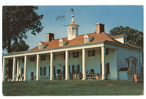 George Washington Mansion Mt Vernon Virginia  President Postcard - Picture 1 of 2