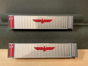 (2) Walthers Ho Scale APL 48’  Intermodal Containers - Picture 1 of 7