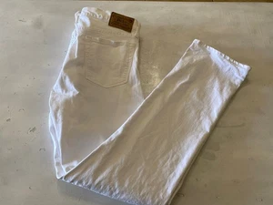 Jeans Uomo Polo Ralph Lauren Varick Slim Dritto Bianco Denim Taglia 34 X 33 - Foto 1 di 9