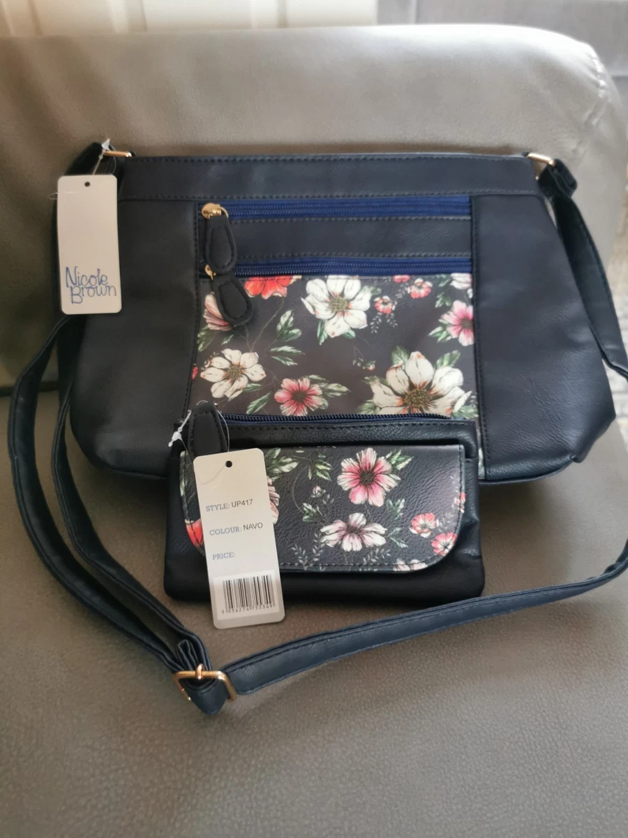 Women's Shoulder Handbag With Multiple Pockets - Roomy Tote Crossbody Purse, Floral Design - View #5
