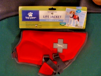 Top Paw - Chaleco salvavidas para perros - Naranja - Pequeño - Perros 15-30 libras. Foto 1 de 4