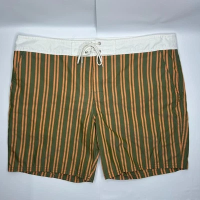 Bañador corto MR TURK para hombre verde naranja rayas baño talla 36 Kent Foto 1 de 4