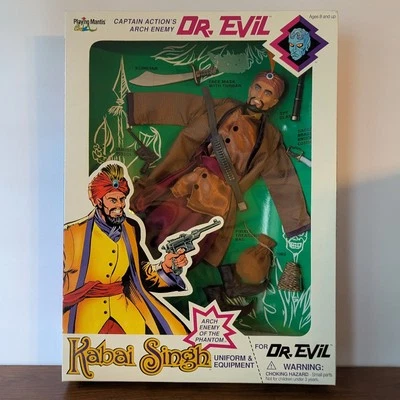 Captain Action Dr Evil Kabai Singh Uniforme Equipo Jugando Mantis 1999 NUEVO EN CAJA NUEVO Foto 1 de 4