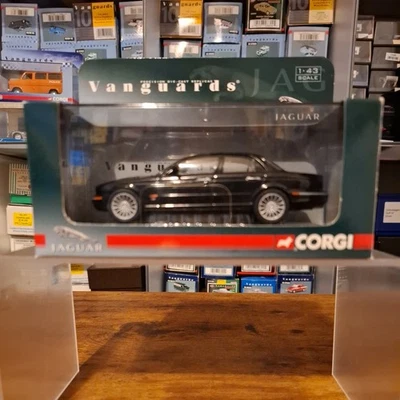 Vanguards Corgi 1:43 Jaguar XJR Ebony VA09103 - Image 1 of 4