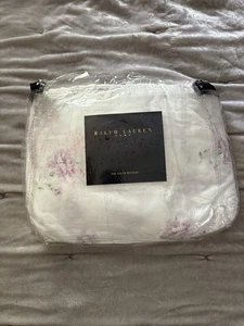 Vintage Ralph Lauren Home Solange Bett Rock Rüschen weiß Lavendel Blumen QUEEN - Bild 1 von 3